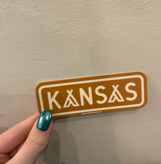 Kansas Tent Sticker