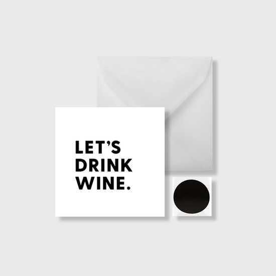 Let's Drink Wine Mini Card