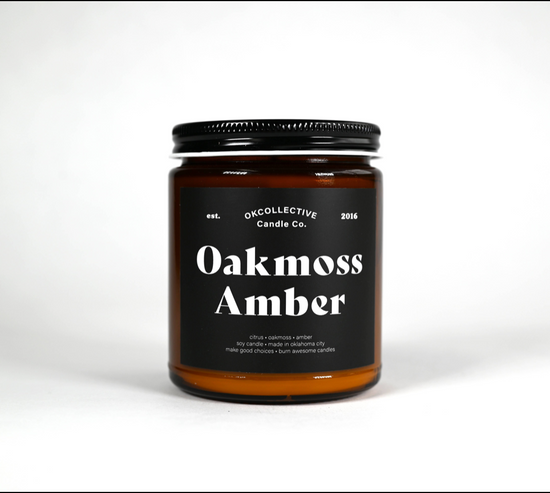 Oakmoss Amber Candle