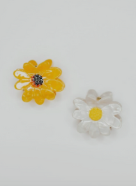 Yellow Daisy Hair Claw