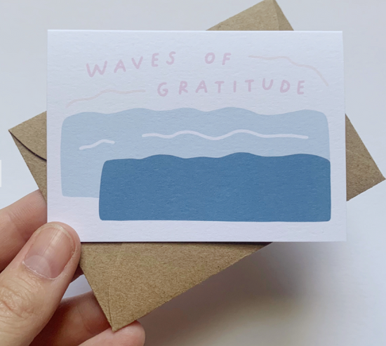 Waves of Gratitude Tiny Card