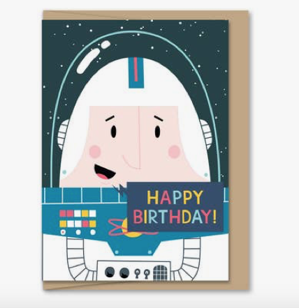 Mini Space Birthday Card