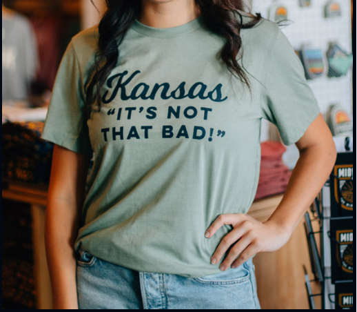 Load image into Gallery viewer, Kansas: &amp;quot;It&amp;#39;s Not That Bad!&amp;quot; Unisex Tee
