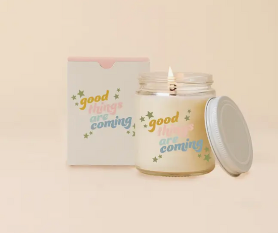 Good Things are Coming Jar Candle