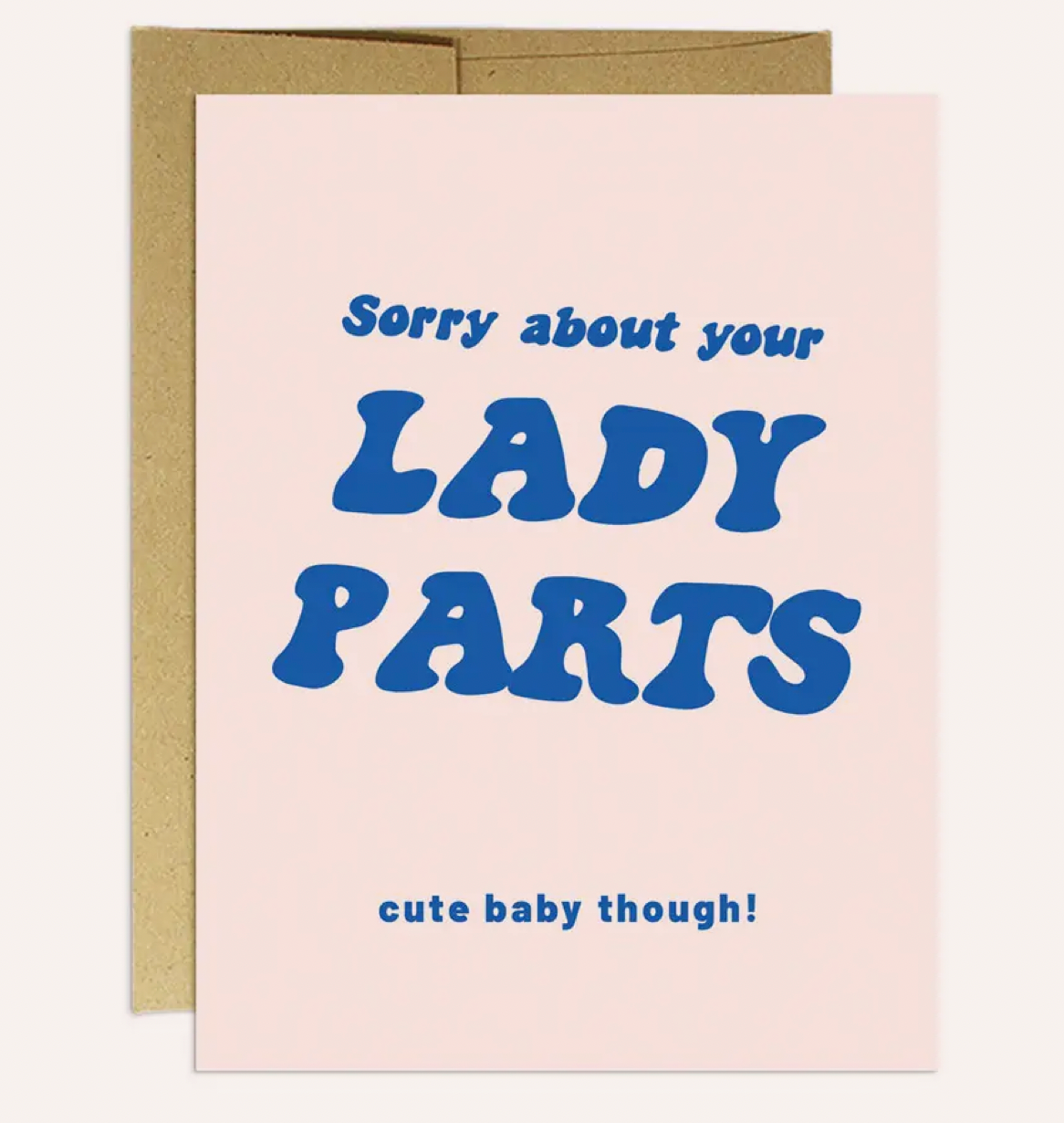 Lady Parts New Baby Card