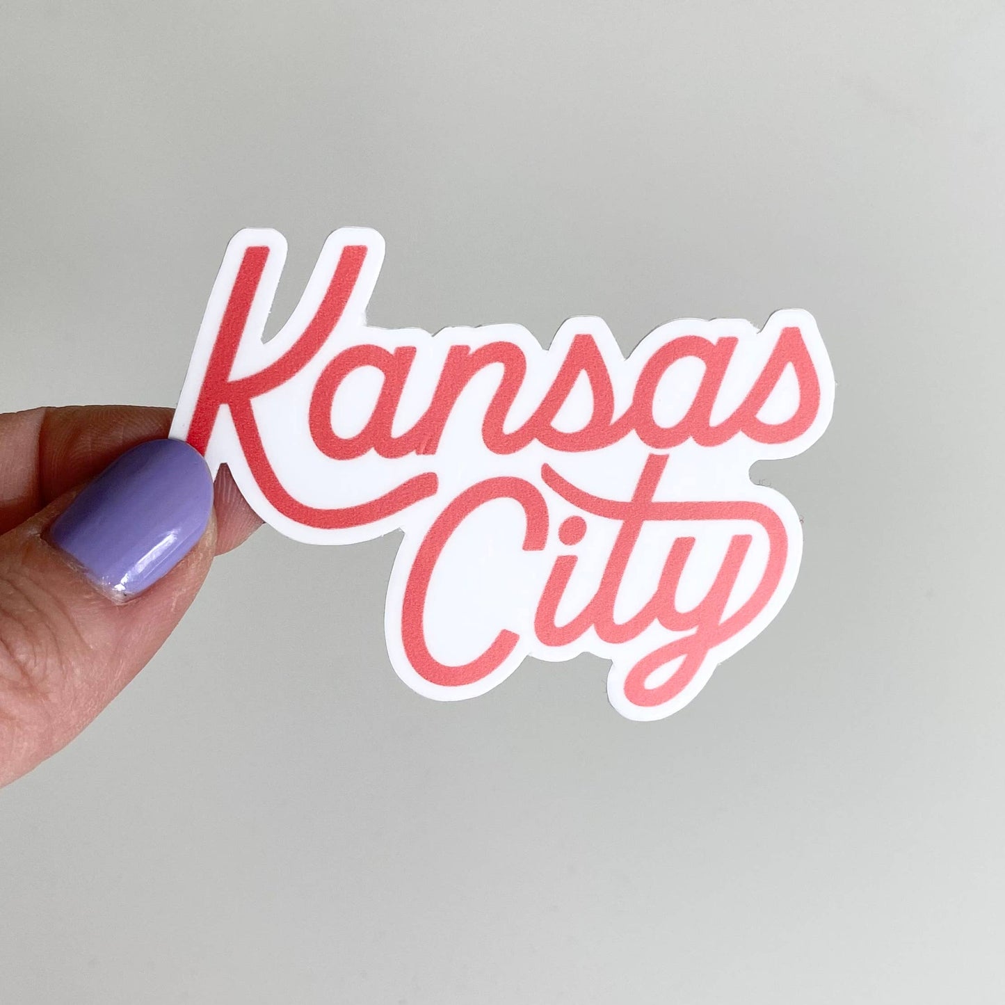 Load image into Gallery viewer, Kansas City Script Watercolor Sticker
