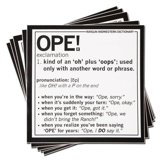 Ope Definition Sticker