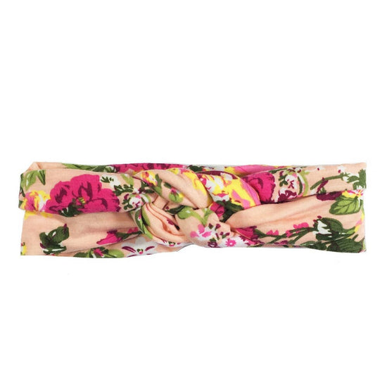 Load image into Gallery viewer, Soft Coral Floral Infinity Turban

