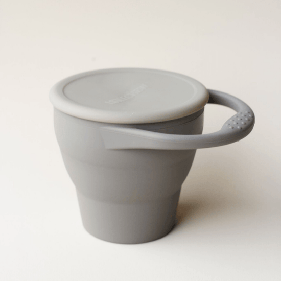 Foldable Silicone Snack Cup, Pebble