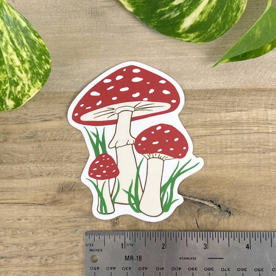 Load image into Gallery viewer, Toadstool Mushroom Sticker
