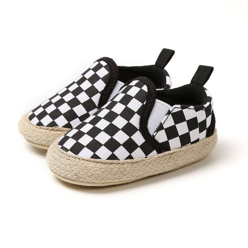 Load image into Gallery viewer, Baby Checkered Slip Ons
