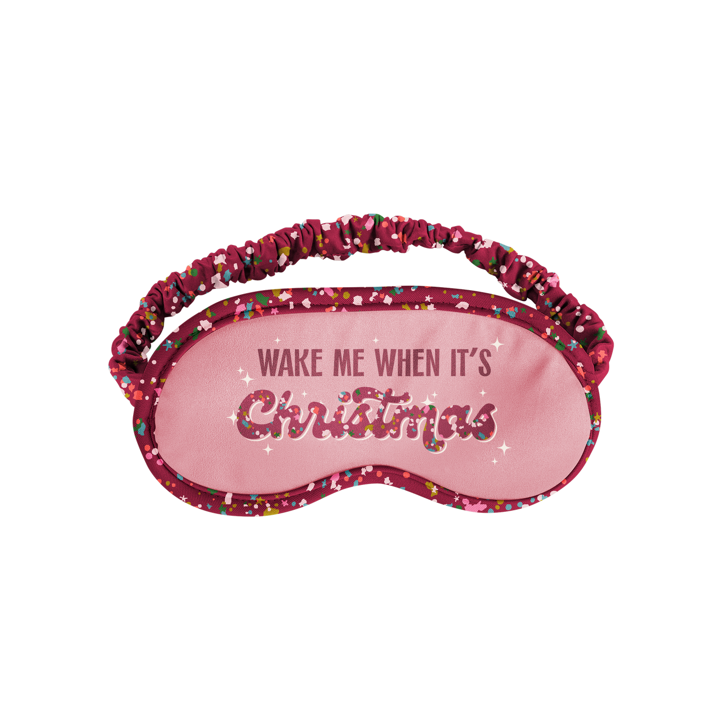 Load image into Gallery viewer, Wake Me When It&amp;#39;s Christmas Sleep Mask
