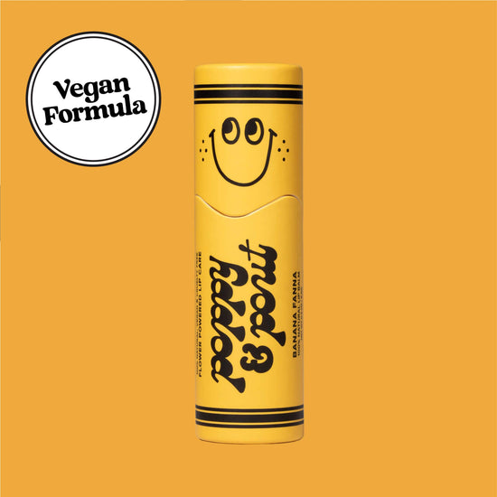 Vegan Lip Balm, "Lil Poppies" Banana Fanna