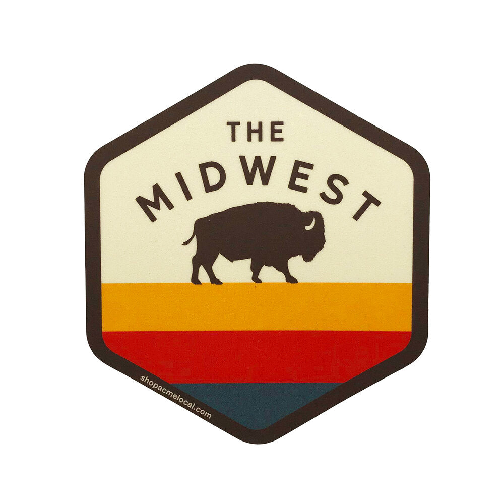 Midwest Buffalo Hex Sticker