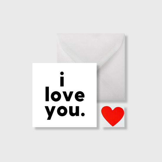 I Love You Mini Card