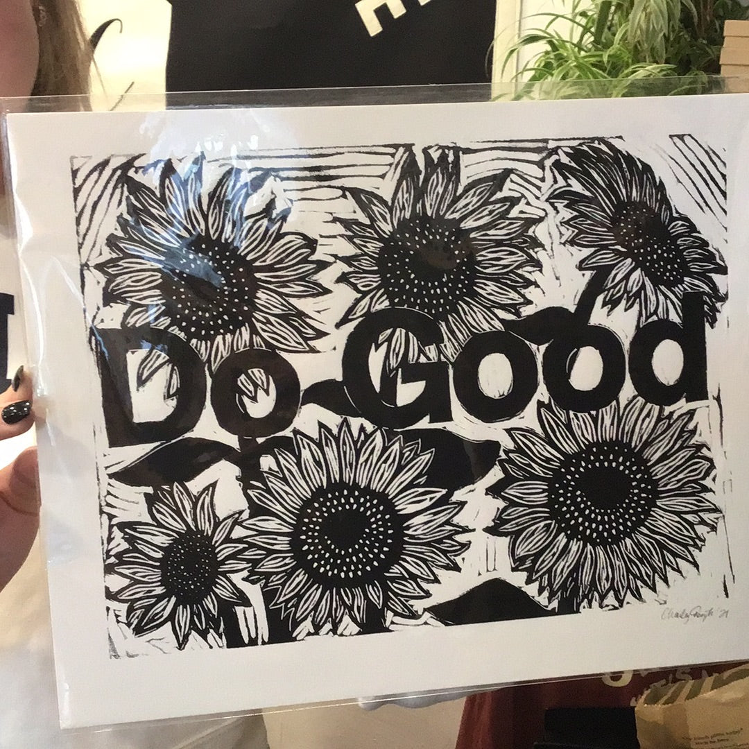Do Good Sunflower Print