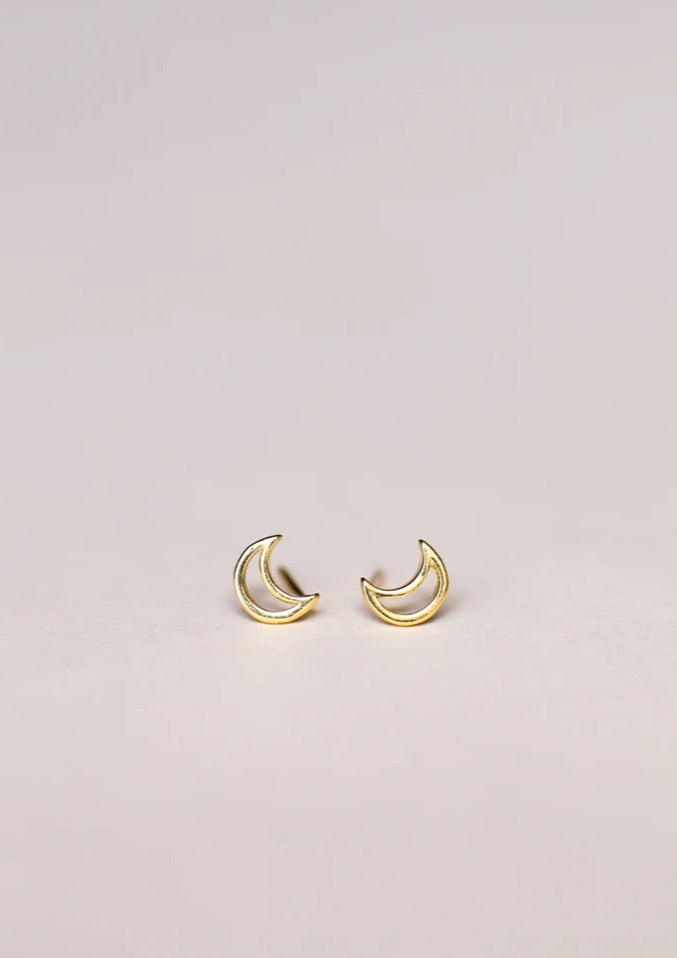Minimalist Moon Earrings