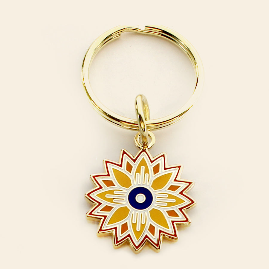 Kansas Sunflower Keyring key chain