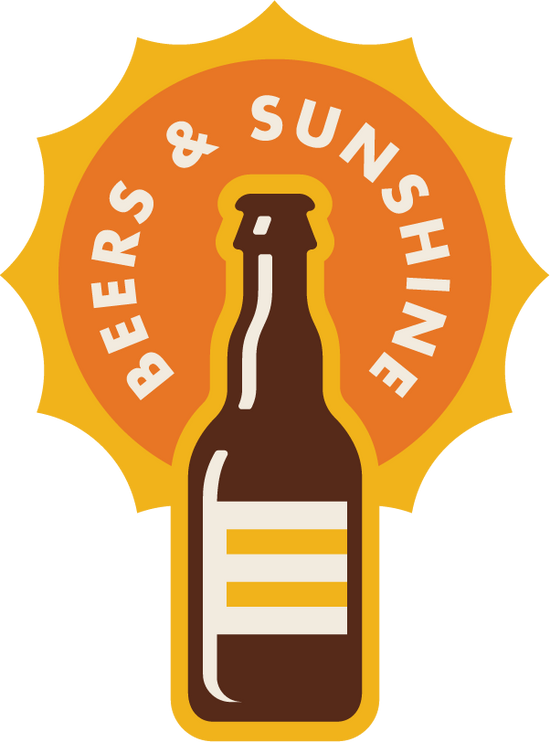 Beers and Sunshine Sticker