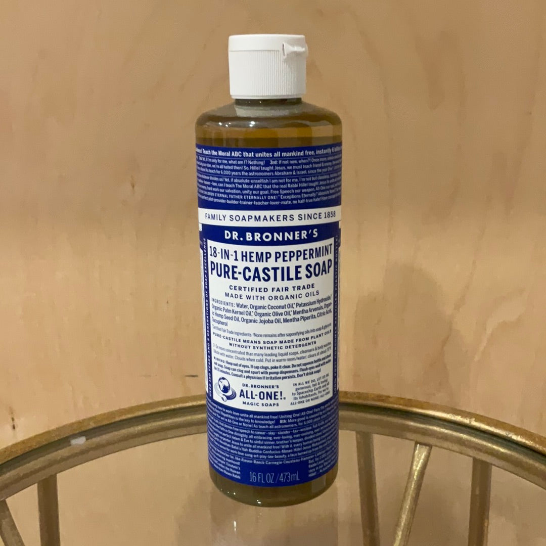 Load image into Gallery viewer, Peppermint Pure-Castile Liquid Soap 18-In-One
