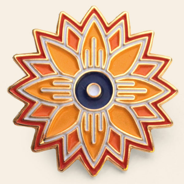 Kansas Sunflower Pin